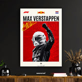 Max Verstappen F1 Red Bull Racing Poster Art